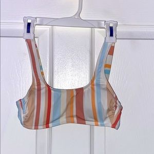 Women’s striped bathing suit top